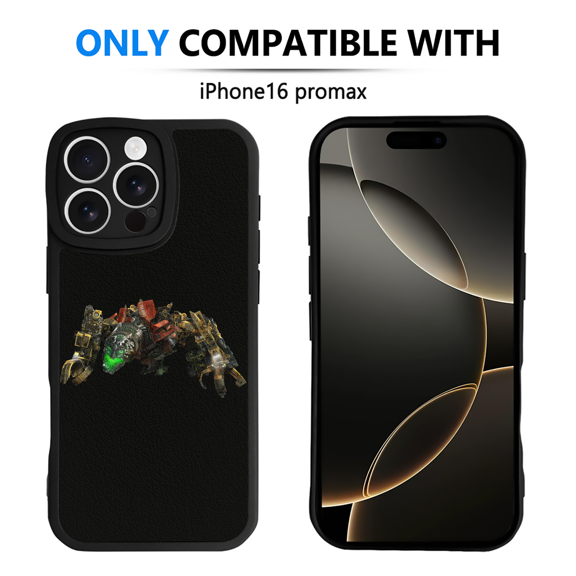 （画像用） Transformers トランスフォーマー 【iPhone 16シリーズ対応】シリコンスマホケース（レザー調） 材質：シリコン